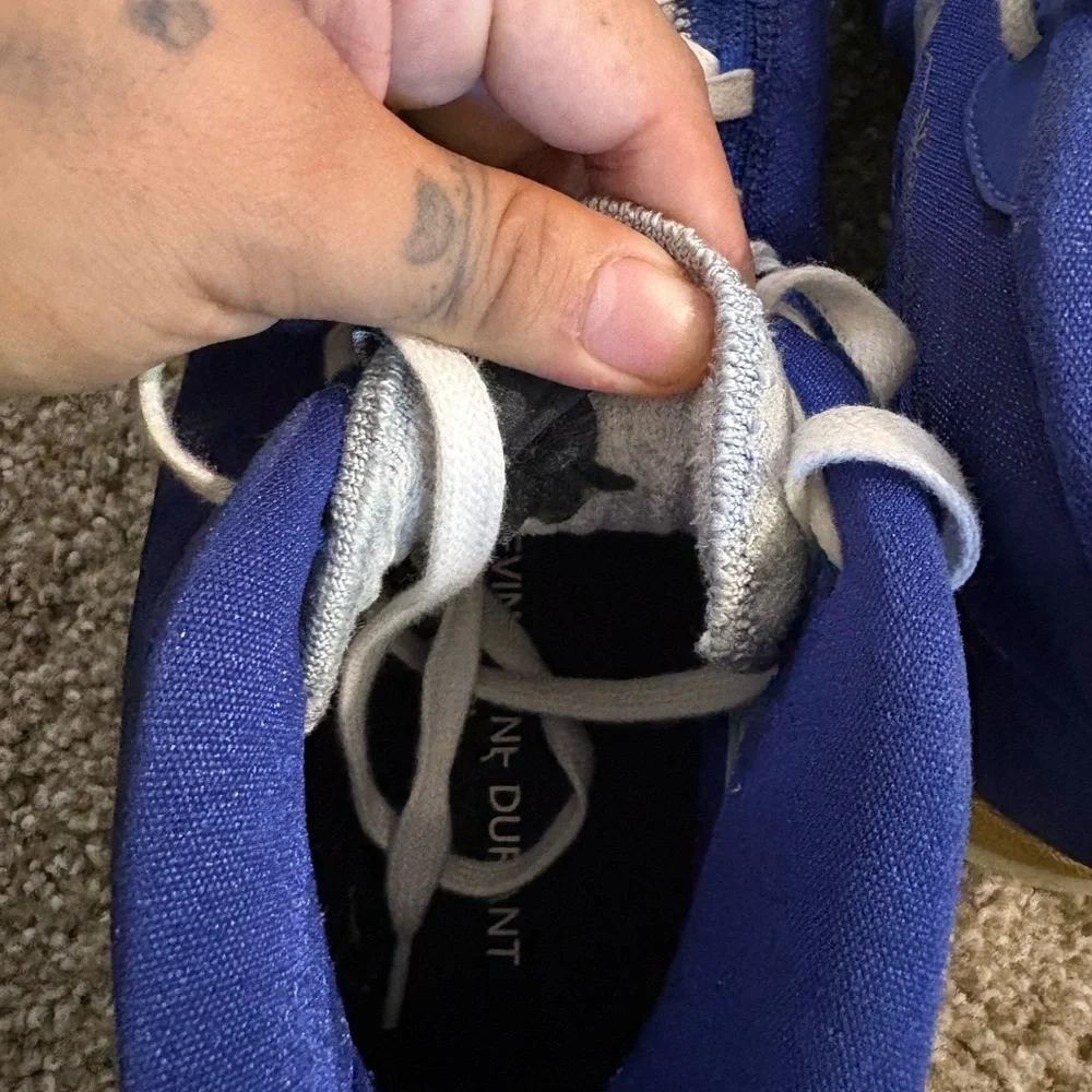 Nike Zoom KD 12 TB Kevin Durant Royal Blue White Camo tongue - Picture 4 of 8